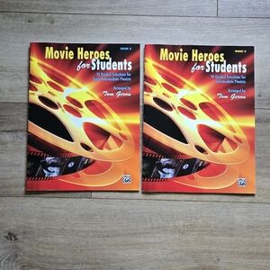 Movie Heroes for Students Early Intermediate Pianists Bk 2 & Intermediate Book 3